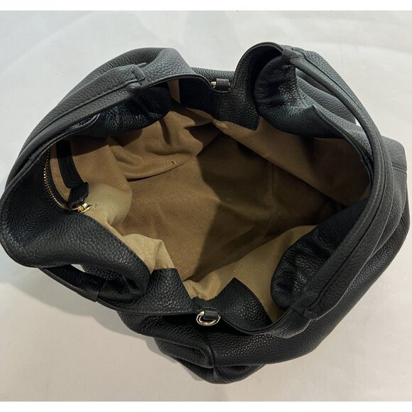 Manu Atelier Gala Leather Tote Bag in Black - Picture 5 of 5